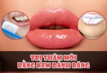 Cách trị thâm môi bằng kem đánh răng hiệu quả